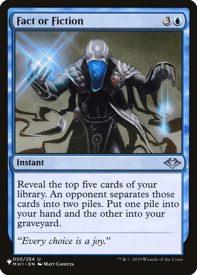 Fact or Fiction (MH1) (LIST-050/254) - The List