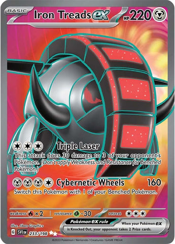 Iron Treads ex - 233/198 233 - SV01 Scarlet & Violet Base Set Holofoil