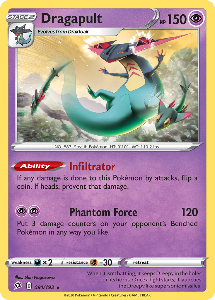 Dragapult 91/192 - SWSH02 Rebel Clash Holofoil