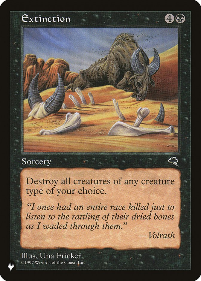 Extinction (LIST-) - The List