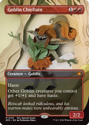 Goblin Chieftain (Borderless) - Special Guests Foil