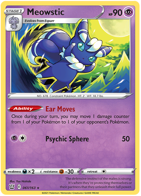 Meowstic 61/163 - SWSH05 Battle Styles Holofoil
