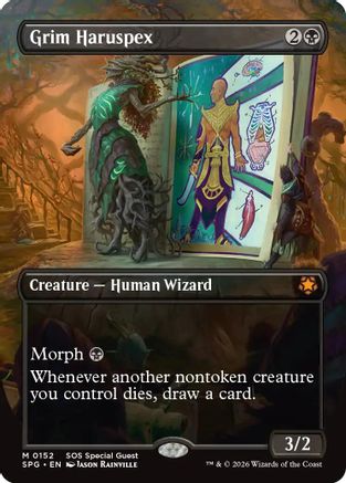 Grim Haruspex (Borderless) - Special Guests Foil