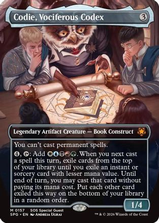 Codie, Vociferous Codex (Borderless) - Special Guests