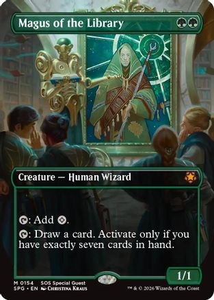 Magus of the Library (Borderless) - Special Guests Foil