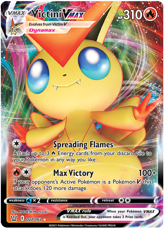 Victini VMAX 22/163 - SWSH05 Battle Styles Holofoil