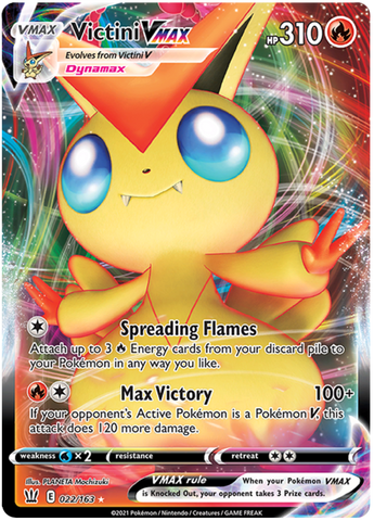Victini VMAX 22/163 - SWSH05 Battle Styles Holofoil