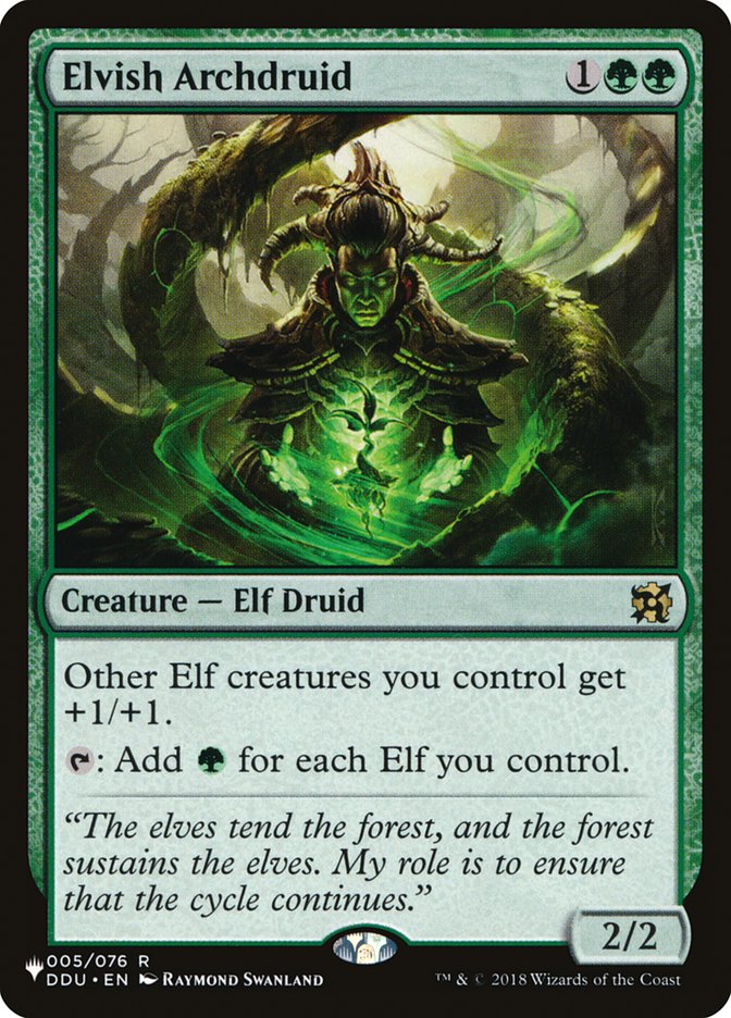 Elvish Archdruid (LIST-005/076) - The List