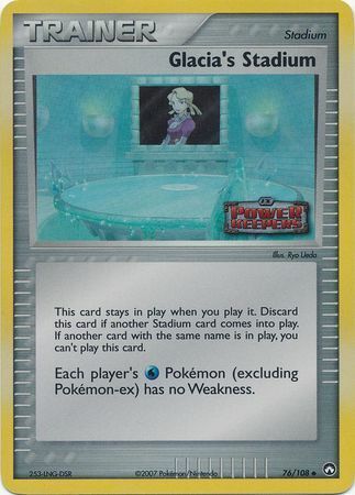 Glacia's Stadium/108 - Power Keepers Reverse Holofoil