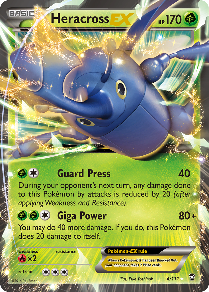 Heracross EX 4/111 - XY  Furious Fists Holofoil