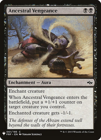 Ancestral Vengeance (LIST-061) - The List
