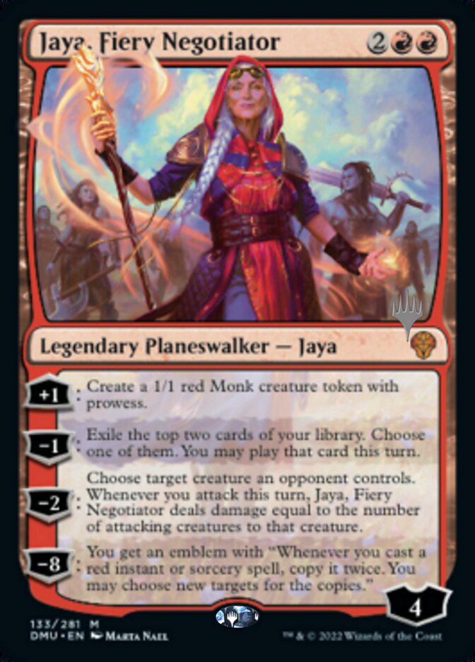 Jaya, Fiery Negotiator (PPDMU-133) - Dominaria United Promos