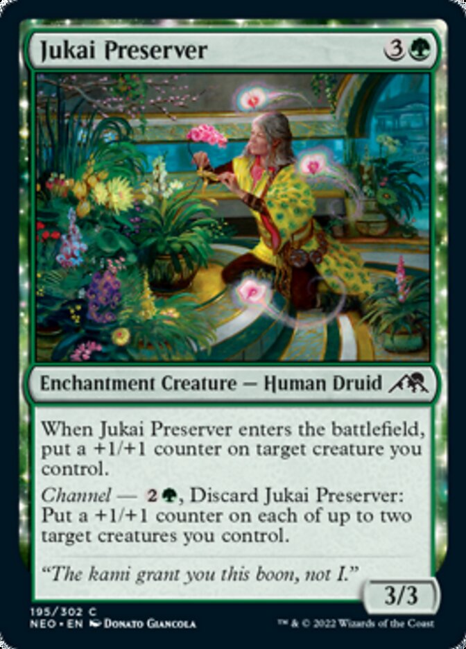 Jukai Preserver (NEO-195) - Kamigawa: Neon Dynasty: (enchantment)