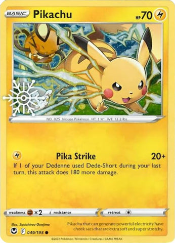 Pikachu - 049/195 (Holiday Calendar) 49 - Miscellaneous Cards & Products Holofoil