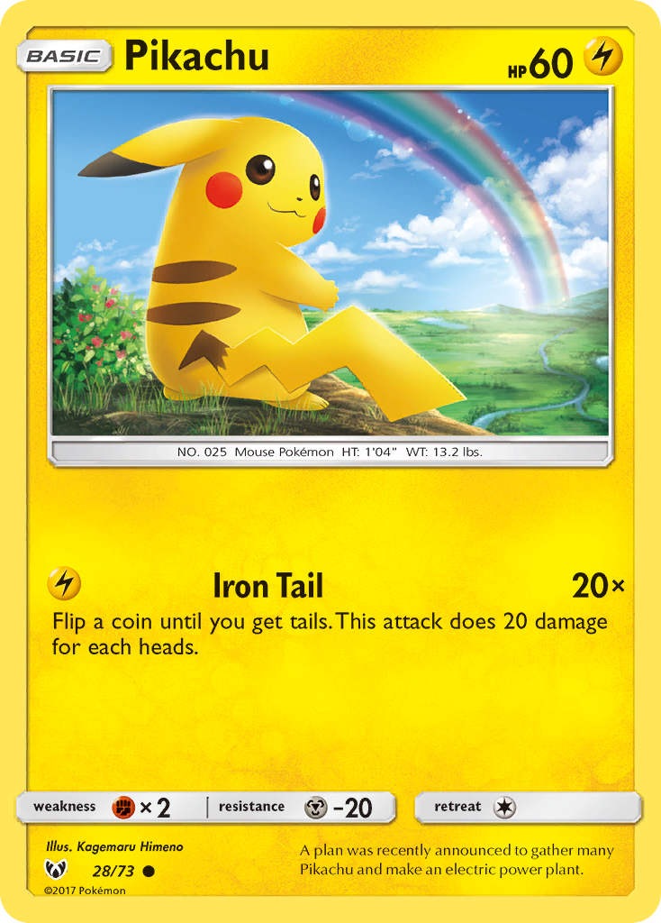 Pikachu - 28/73 (Cosmos Holo) 28 - Miscellaneous Cards & Products Holofoil