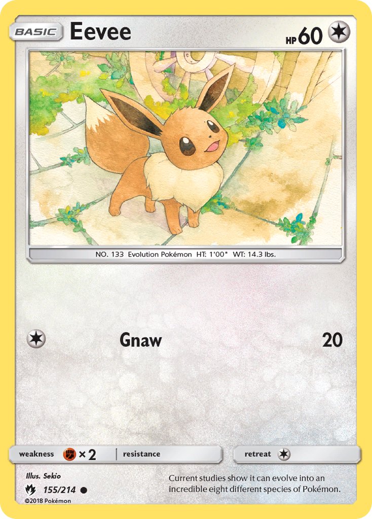Eevee - 155/214 (Let's Play, Eevee!) (Cracked Ice Holo) 155 - Deck Exclusives Holofoil