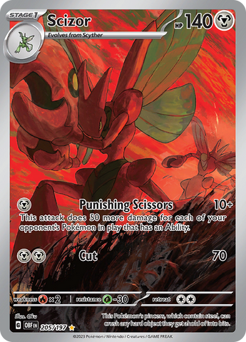 Scizor - 205/197 205 - SV03 Obsidian Flames Holofoil