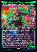 Hidetsugu, Devouring Chaos (Neon Green) (NEO-430) - Kamigawa: Neon Dynasty: (Showcase) Foil