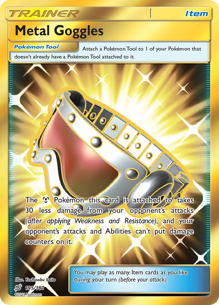 Metal Goggles (Secret) 195/181 - SM  Team Up Holofoil