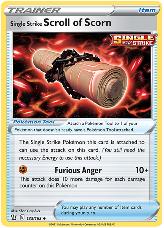 Single Strike Scroll of Scorn 133/163 - SWSH05 Battle Styles