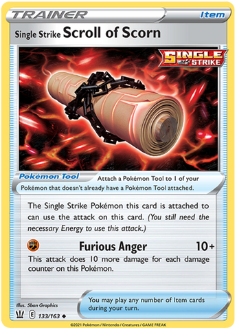 Single Strike Scroll of Scorn 133/163 - SWSH05 Battle Styles