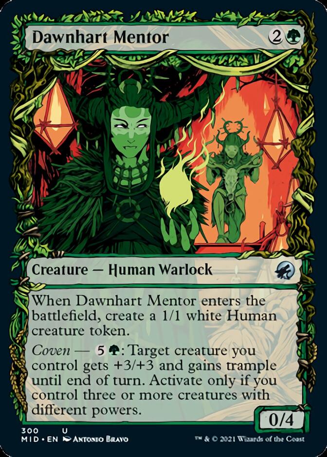 Dawnhart Mentor (Showcase) (MID-300) - Innistrad: Midnight Hunt: (Showcase)