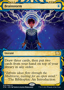 Brainstorm (Foil Etched) (STA-013) - Strixhaven Mystical Archive (Borderless) Foil