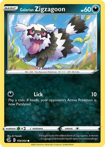 Galarian Zigzagoon 159/264 - SWSH08 Fusion Strike