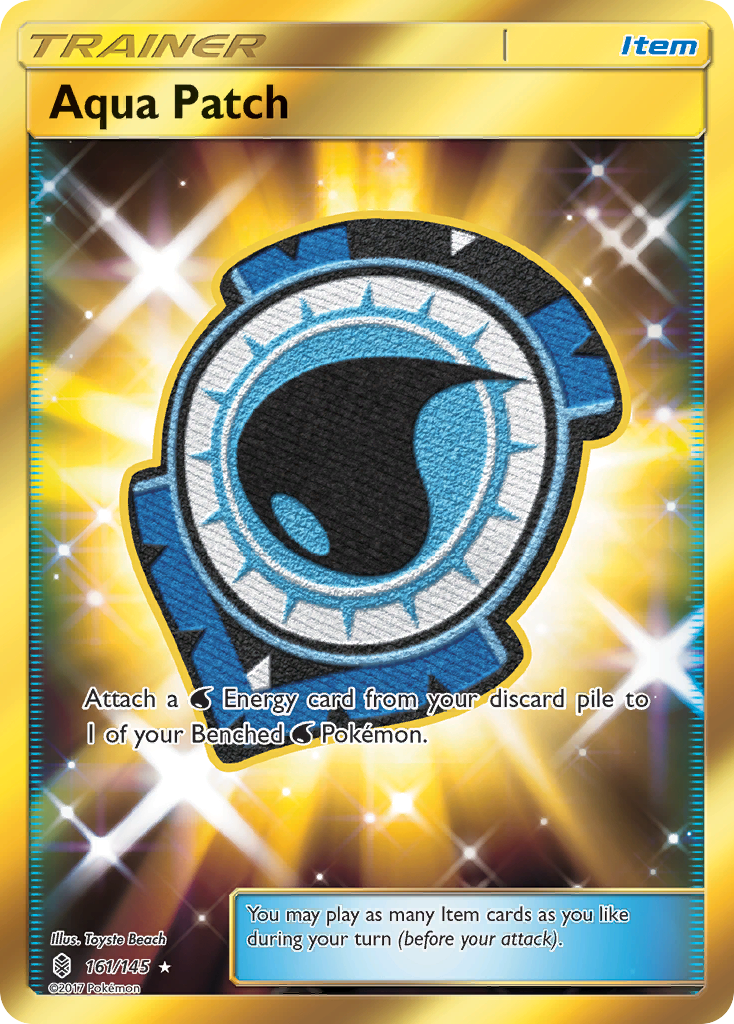 Aqua Patch (Secret)/145 - SM  Guardians Rising Holofoil