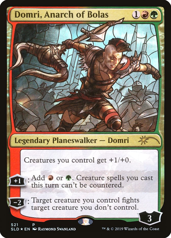 Domri, Anarch of Bolas (Stained Glass) (SLD-521) - Secret Lair Drop Foil