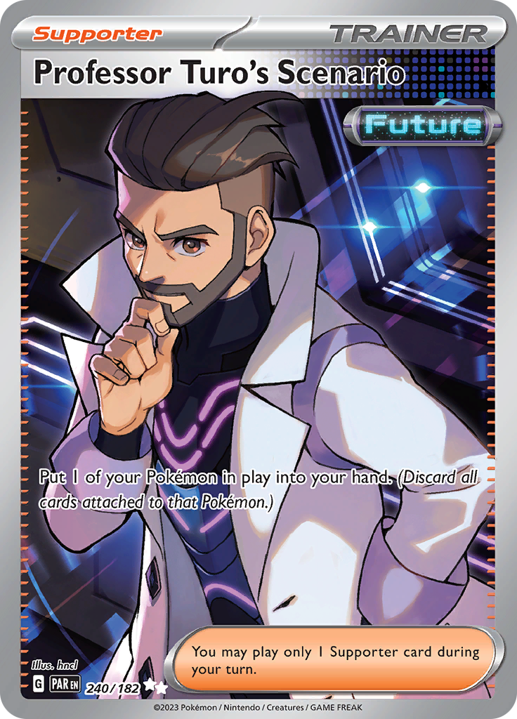 Professor Turo's Scenario - 240/182 240 - SV04 Paradox Rift Holofoil