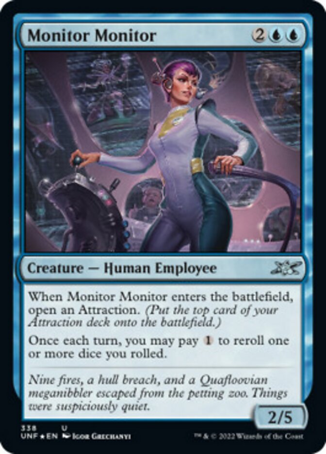 Monitor Monitor (Galaxy Foil) (UNF-338) - Unfinity Foil