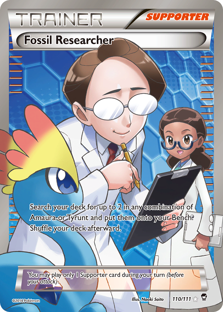 Fossil Researcher (110 Full Art) 110/111 - XY  Furious Fists Holofoil