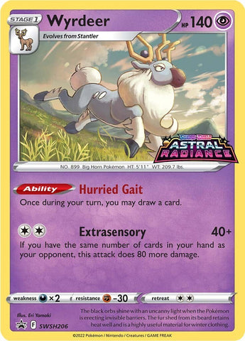 Wyrdeer - SWSH206 SWSH206/307 - SWSH Sword & Shield Promo Cards Holofoil