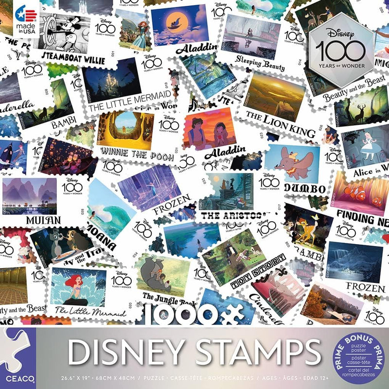 Disney Fine Art Stamps 1000Pc Puzzle