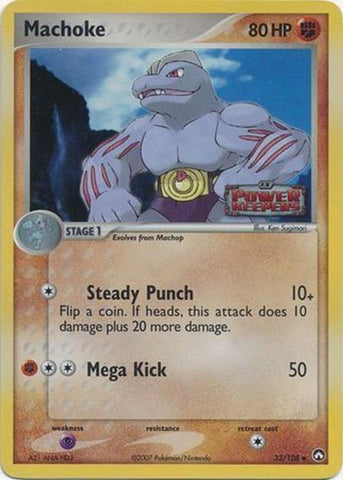 Machoke/108 - Power Keepers Reverse Holofoil