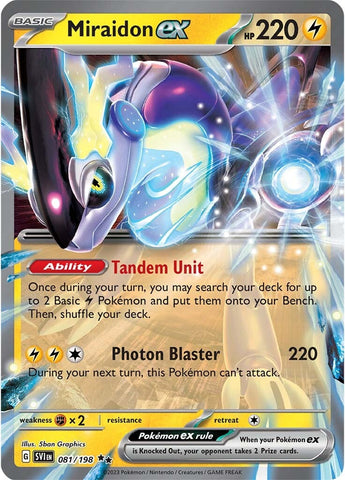 Miraidon ex - 081/198 81 - SV01 Scarlet & Violet Base Set Holofoil