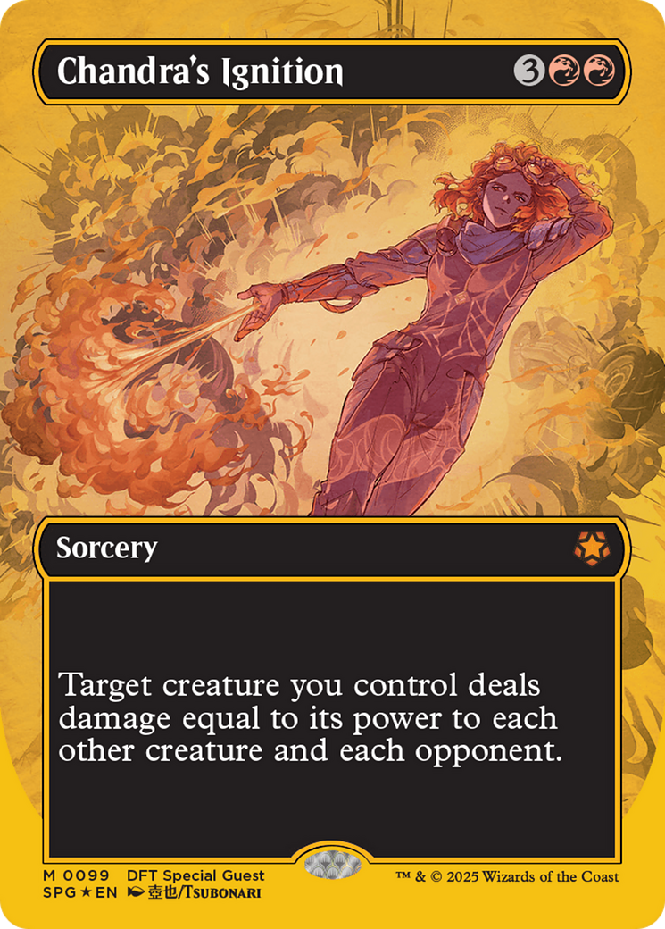 Chandra's Ignition (Borderless) (First-Place Foil) - Special Guests Foil