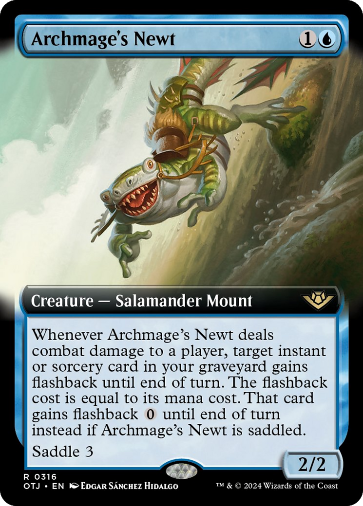 Archmage's Newt (Extended Art) (OTJ-316) - Outlaws of Thunder Junction: (Extended Art)