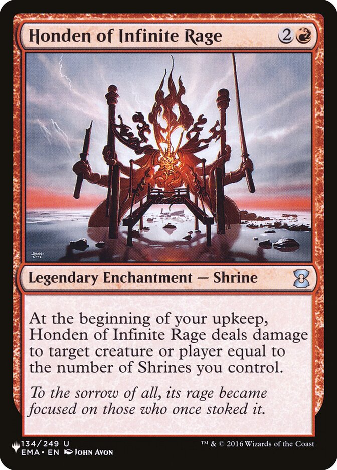 Honden of Infinite Rage (LIST-134/249) - The List