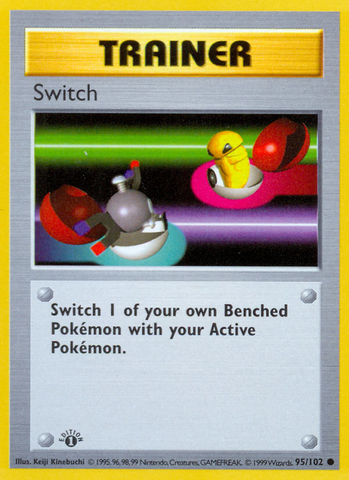 Switch - 95/102 - 1st Edition Base Set Shadowless - Common