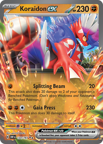 Koraidon ex 124 - SV03 Obsidian Flames Holofoil