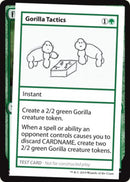 Gorilla Tactics (No PW Symbol) (CMB1-) - Mystery Booster Playtest Cards 2021
