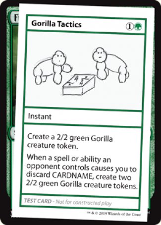Gorilla Tactics (No PW Symbol) (CMB1-) - Mystery Booster Playtest Cards 2021