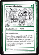 Krosan Adaptation (No PW Symbol) (CMB1-) - Mystery Booster Playtest Cards 2021