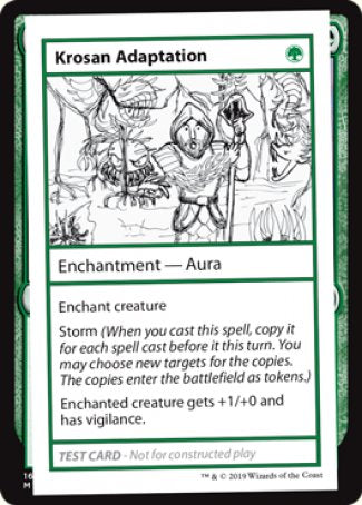 Krosan Adaptation (No PW Symbol) (CMB1-) - Mystery Booster Playtest Cards 2021