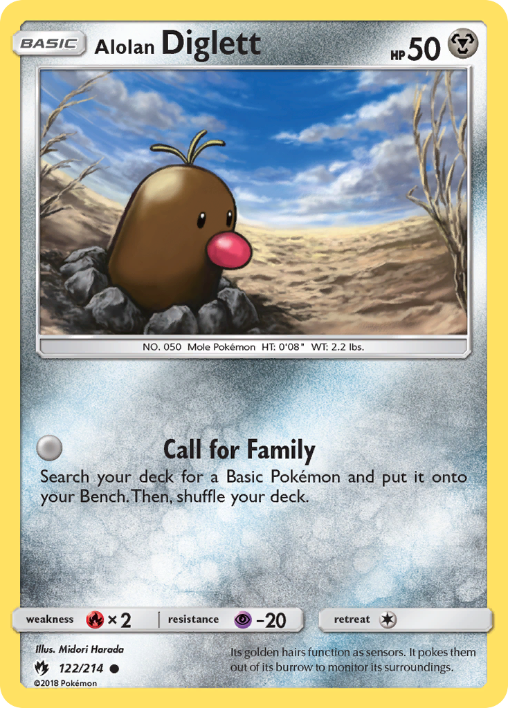Alolan Diglett 122/214 - SM  Lost Thunder