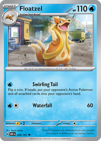 Floatzel 49 - SV03 Obsidian Flames