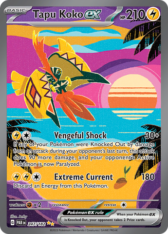 Tapu Koko ex - 247/182 247 - SV04 Paradox Rift Holofoil