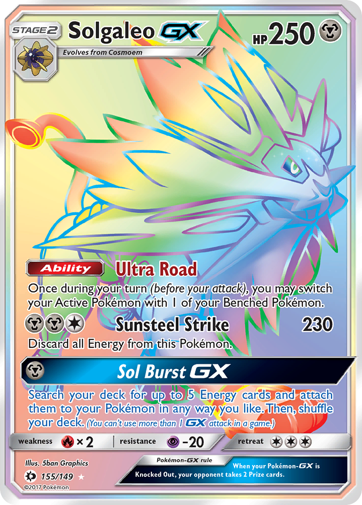 Solgaleo GX (Secret)/149 - SM Base Set Holofoil